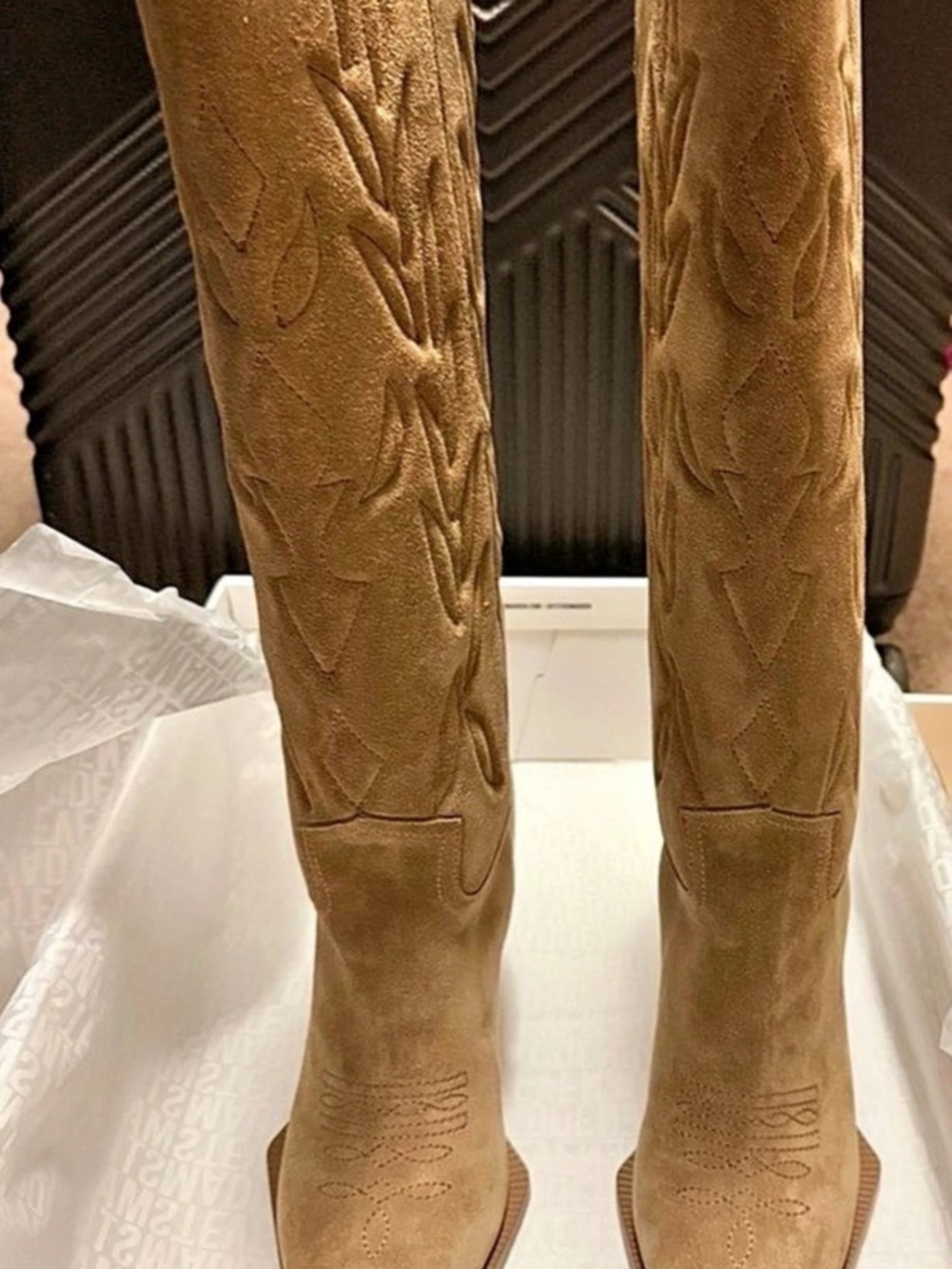 Steve Madden Kinze Suede Knee High Boots in Brown US 7.5 NWT